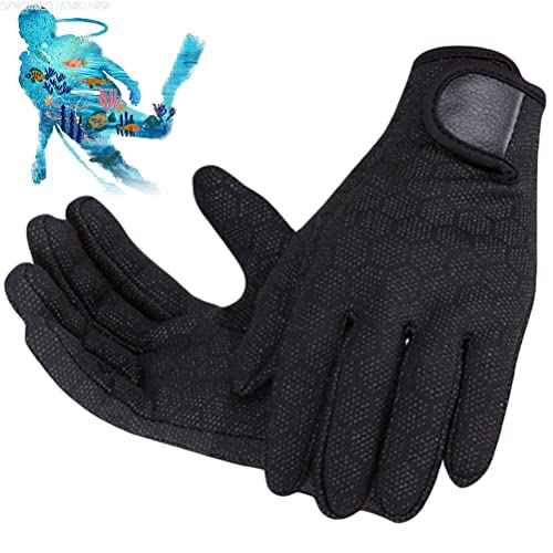 Hiraith 2MM Tauchhandschuhe, Neopren-Neoprenanzug, rutschfeste Handschuhe für Segeln, Schwimmen, Schnorcheln, Tauchen, Surfen, Kajakfahren, Rafting, Speerfischen (L) von Hiraith