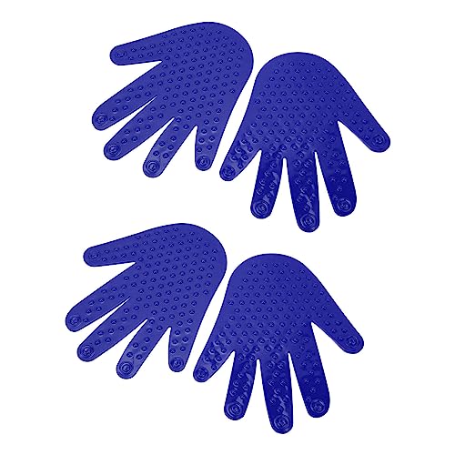 Hiraith Handabdruck-Marker, Leichte Handform-Marker, Leuchtende Farben, 2 Paar für das Koordinationstraining von Kindern (Blau) von Hiraith