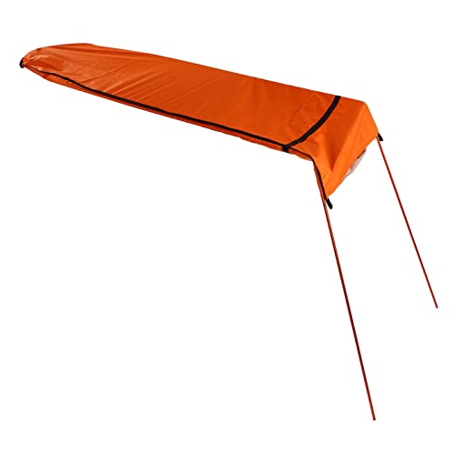 Hiraith Kajak-Sonnenschutzdach, Wasserdichtes Oxford-Gewebe, Faltbar, Tragbare Kajak-Sonnenschutz-Markise für Boot, Kanu (orange Farbe) von Hiraith