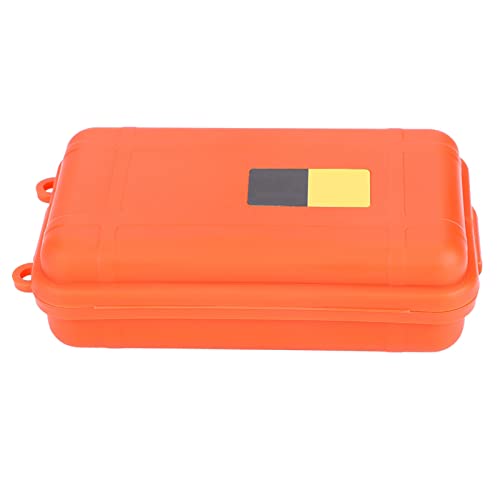 Hiraith Tauchtrockenboxen EDC Outdoor Survival wasserdichte Ausrüstung Versiegelte Box Staubdicht Druckfest (Orange) von Hiraith