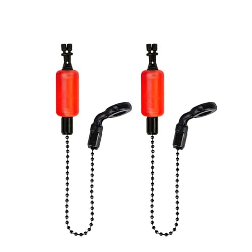 Hirisi Tackle Karpfen Swinger Mit Bissanzeiger Abnehmbare HüLse 6 Farben Einzeln Verpackt LäNgenverstellung (FBA-red-2) von Hirisi Tackle