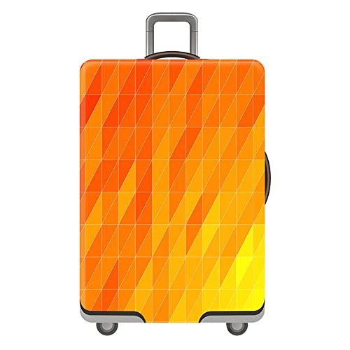 Hiseng Elastisch Kofferhülle Kofferschutzhülle Koffer Schutzhülle Kofferüberzug Luggage Cover Reisetrolleyabdeckung für 18-32 Zoll Koffer (XL,Orange) von Hiseng