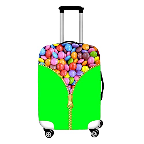Hiseng Elastisch Reise Kofferhülle Kofferschutzhülle Koffer Schutzhülle Waschbarer Kofferüberzug mit Reißverschluss Luggage Cover für 18-32 Zoll Koffer (Grün,XL (30-32 Zoll)) von Hiseng