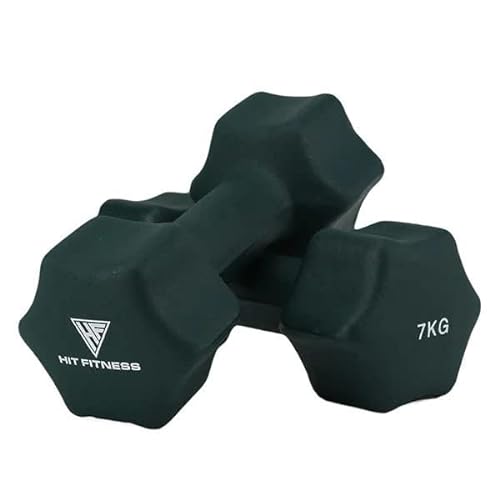 Hit Fitness Neoprene Studio Dumbbells | 7kg Pair von Hit Fitness