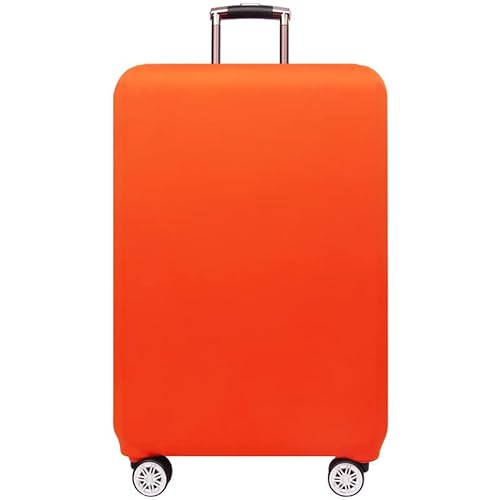 Hixingo Einfarbig Elastisch Reise Kofferhülle Kofferschutzhülle, Schutzhülle Staubdichte Reisekoffer Hülle Trolley Case Schutzhülle Reisegepäckabdeckung (Orange,M (22-24 Zoll)) von Hixingo