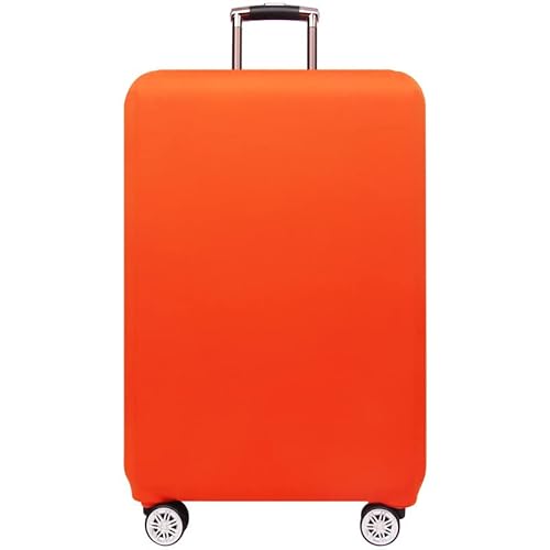 Hixingo Einfarbig Elastisch Reise Kofferhülle Kofferschutzhülle, Schutzhülle Staubdichte Reisekoffer Hülle Trolley Case Schutzhülle Reisegepäckabdeckung (Orange,S (18-20 Zoll)) von Hixingo