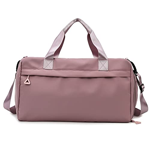 Hixingo Sporttasche mit Schuhfach für Damen und Herren, Große Wasserdicht Reisetasche Leichte Fitnesstasche für Schwimmtasche Gym Sport Fitness Reisen (46x25x23cm,Sakura-Rosa) von Hixingo