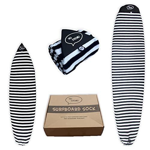 Ho Stevie! Surfbrettsockenabdeckung – leichte Schutztasche für Ihr Surfbrett (Schwarz/Weiß, 1,8 m) von Ho Stevie!