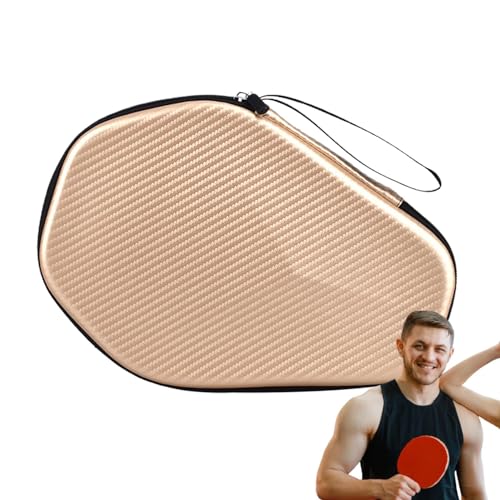 Hobngmuc Tasche für Tischtennisschläger, Schutzhülle für Tischtennisschläger, Sechseckige Aufbewahrungstasche für Tischtennisschläger, Hartschalen-Ping-Pong-Aufbewahrungstasche für von Hobngmuc