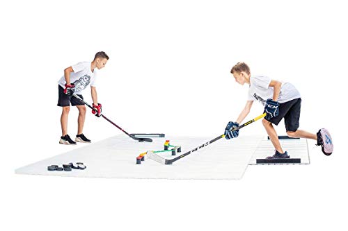 Hockey Revolution Hockey Tiles 8 Dryland Bodenfliesen (0,9 m2) – Glatte ineinandergreifende Trainingsfläche zum Aufkleben, Schießen, Vorbeigehen – geeignet für den Innen- und Außenbereich von Hockey Revolution