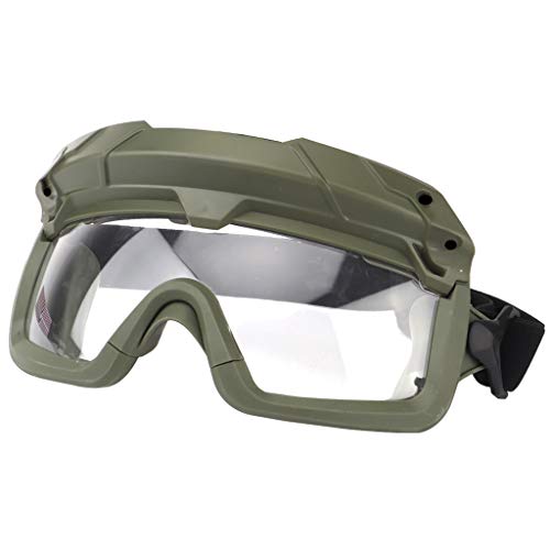 Hodeacc Taktische Airsoft-Schutzbrille, militärische Brille, Helmbrille, winddicht, beschlagfrei, für Outdoor-Aktivitäten, Paintball, taktische Spiele, BB/CS-Spiele, Schießen von Hodeacc