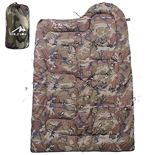 Hods Camo-Schlafsack, Camouflage-Schlafsäcke für Erwachsene, 4 Jahreszeiten warmes und kühles Wetter, tragbarer Camo-Schlafsack für Wandern, Camping, Bergsteigen, Outdoor C/y von Hods
