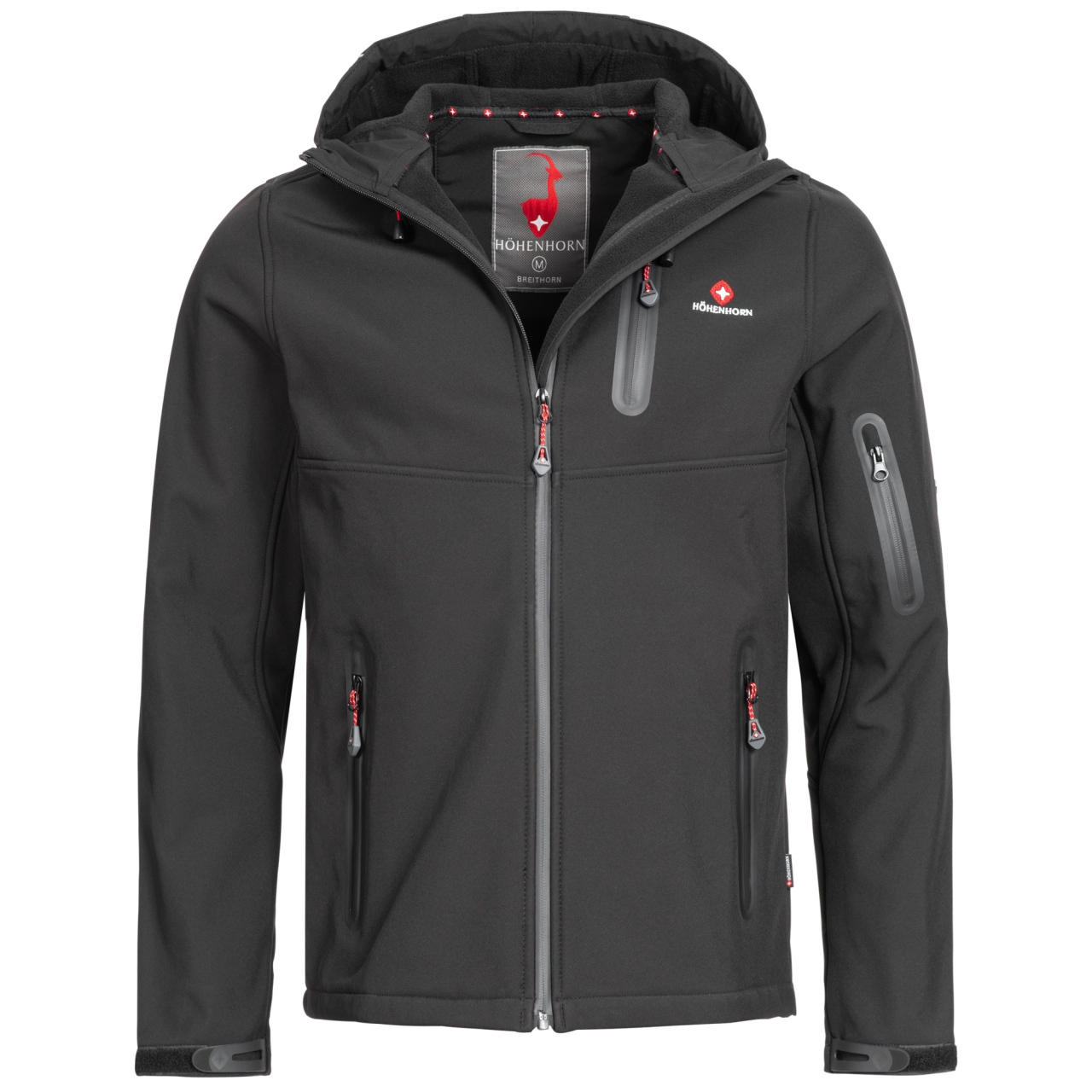 Höhenhorn Breithorn Herren Softshell Jacke Outdoor Funktionsjacke Freizeitjacke S / Schwarz von Höhenhorn