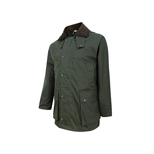 Hoggs of Fife Padded Gewachste Jacke Olive von Hoggs of Fife