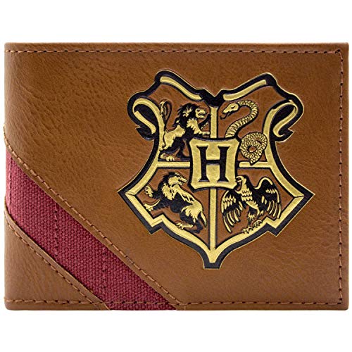 Harry Potter Hogwarts Schulwappen Braun Portemonnaie Geldbörse von Hogwarts