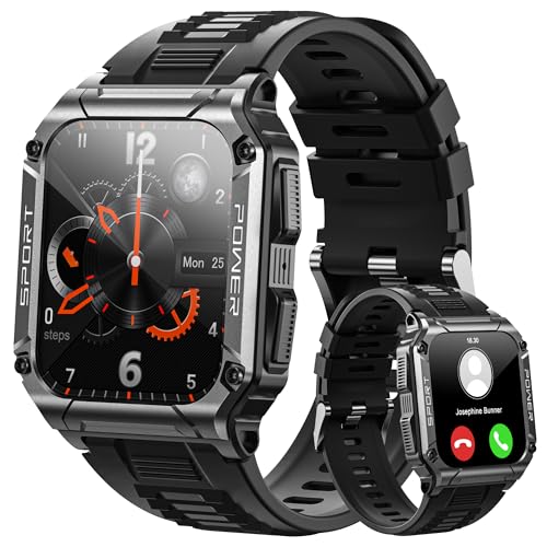 Hohosb Sport Smart Watch for Men Women Answer/Make Calls, Fitness Tracker 1.95" Touch Screen Heart Rate Sleep Monitor,IP68 Waterproof Fitness Smartwatches Compatible with Android IOS-Black von Hohosb