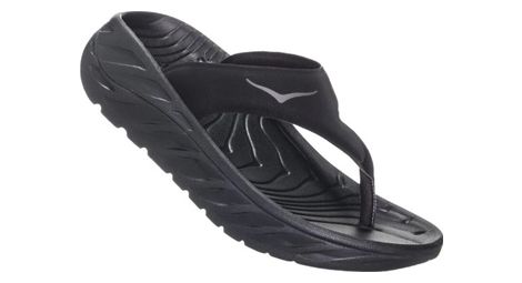 damen schuhe hoka ora recovery flip schwarz von Hoka One One