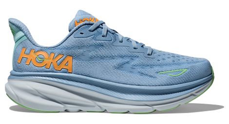 hoka one one clifton 9 running schuhe blau orange herren von Hoka One One