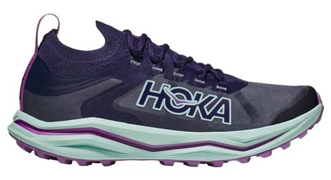 trail running schuh women hoka zinal 2 blau violett von Hoka One One