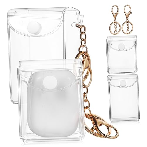 Holibanna 4 Stück Transparente Mini-Hängetasche aus PVC durchsichtiger Lippenstifthalter Schlüsselanhänger Geldbörsen für Damen, Schlüsselanhänger Kosmetiktasche bilden von Holibanna