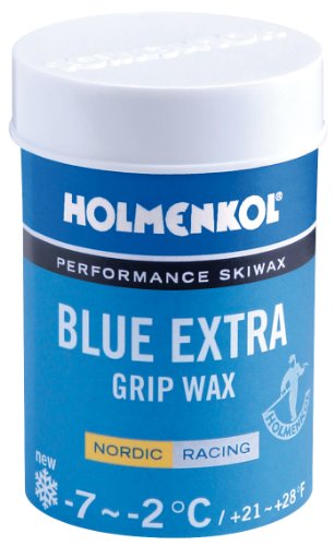 Holmenkol Unisex – Erwachsene Grip Steigwachs, Blue Extra, 45 Gramm von Holmenkol