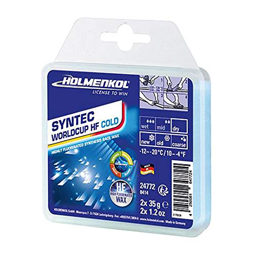 Holmenkol Unisex – Erwachsene Syntec WorldCup HF Cold Skiwachs, 2X 35 Gramm von Holmenkol