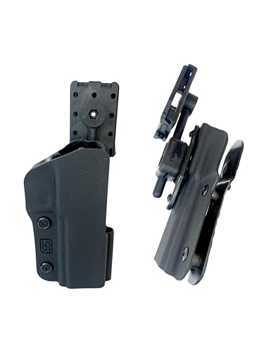 Kydex Waffen Holster Halfter 3D mit Multi Lok Gürtel Clip für S&W Revolver Walther Sig Sauer CZ Pistolen PDP Steel Frame SIG X5 P320 (1911 para 3D) von Holsteronline