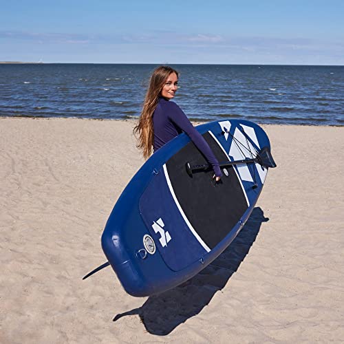 HOME DELUXE - Stand up Paddle Moana - Farbe: Blau, Länge: 320 cm, Breite 81 cm - inkl. Paddel, Reparatur Kit, Transporttasche, Luftpumpe und Sitzbänken | SUP Surfboard Paddle von Home Deluxe