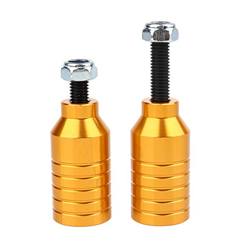 HomeDecTime Roller Stunt Pegs Set 2pcs Aluminiumlegierung Roller Pegs & 2 Stück Carbon - Gold HomeDecTime Roller Stunt Pegs Set 2pcs Aluminiumlegierung Roller Pegs & 2 Stück Carbon - Gold von HomeDecTime