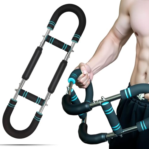 Homhut Twister Armtrainer Einstellbare 30-100Ib Brust Workout Ausrüstung brusttrainer männer Tragbare Power Twister Bar Abnehmbares Design Fitness überall von Homhut