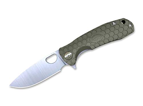 Honey Badger Unisex – Erwachsene Flipper Large Green Taschenmesser, Grün, 20,8 cm von Honey Badger