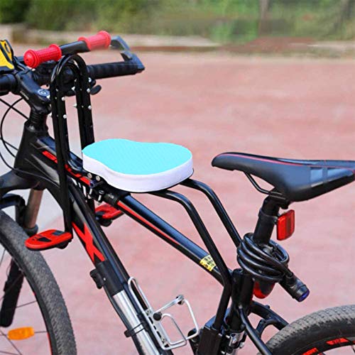 Honeyhouse Kinderfahrradsitz | Vorneliegender Fahrradsitz für Kinder | Kindersitz Fahrrad Vorne Mit Rutschfesten Armlehnen Und Pedalen für Kinder 2-6 Jahre, Maximale Tragfähigkeit 20KG (Blue) von Honeyhouse
