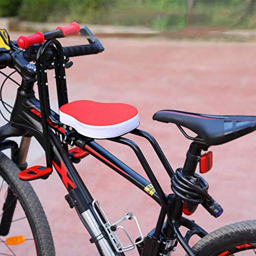 Kinderfahrradsitz | Vorneliegender Fahrradsitz für Kinder | Kindersitz Fahrrad Vorne Mit Rutschfesten Armlehnen Und Pedalen für Kinder 2-6 Jahre, Maximale Tragfähigkeit 20KG (Red) von Honeyhouse