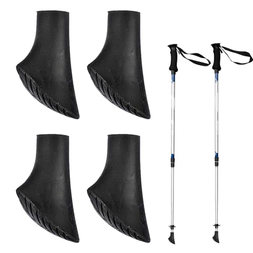 Nordic Walking Stöcke Gummipuffe,Walking Stöcke Gummipuffer Universal,Nordic Walking Stöcke Gummipuffer,Nordic Walking Pads,GummipufferNordic Walking Stöcke,Für Alle GängigenNordic Walking Stöcke von Hongoen
