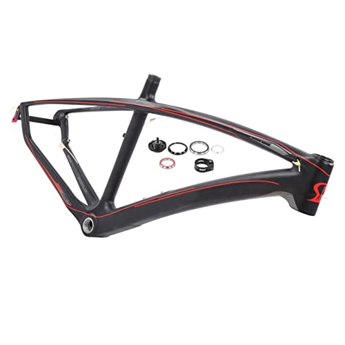 Hoonyer Carbon Fiber Ultralight Bike Frame Sturdy Durable Professional Replacement for Mountain Bicycle von Hoonyer