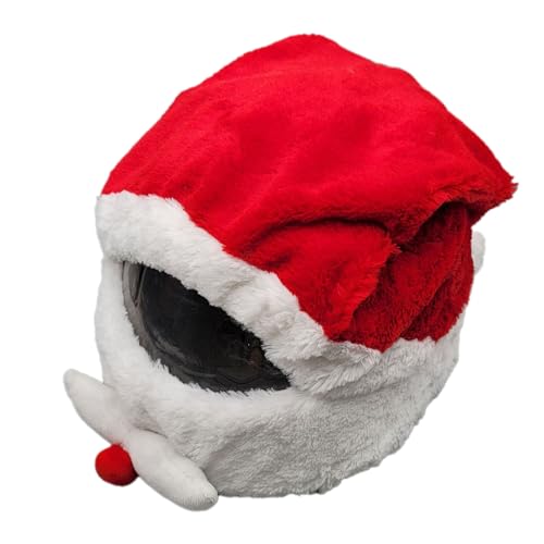 Hoonyer Weihnachten Santa Motorrad Helm Abdeckung Krippe Helm Dekoration für Outdoor Reiten von Hoonyer