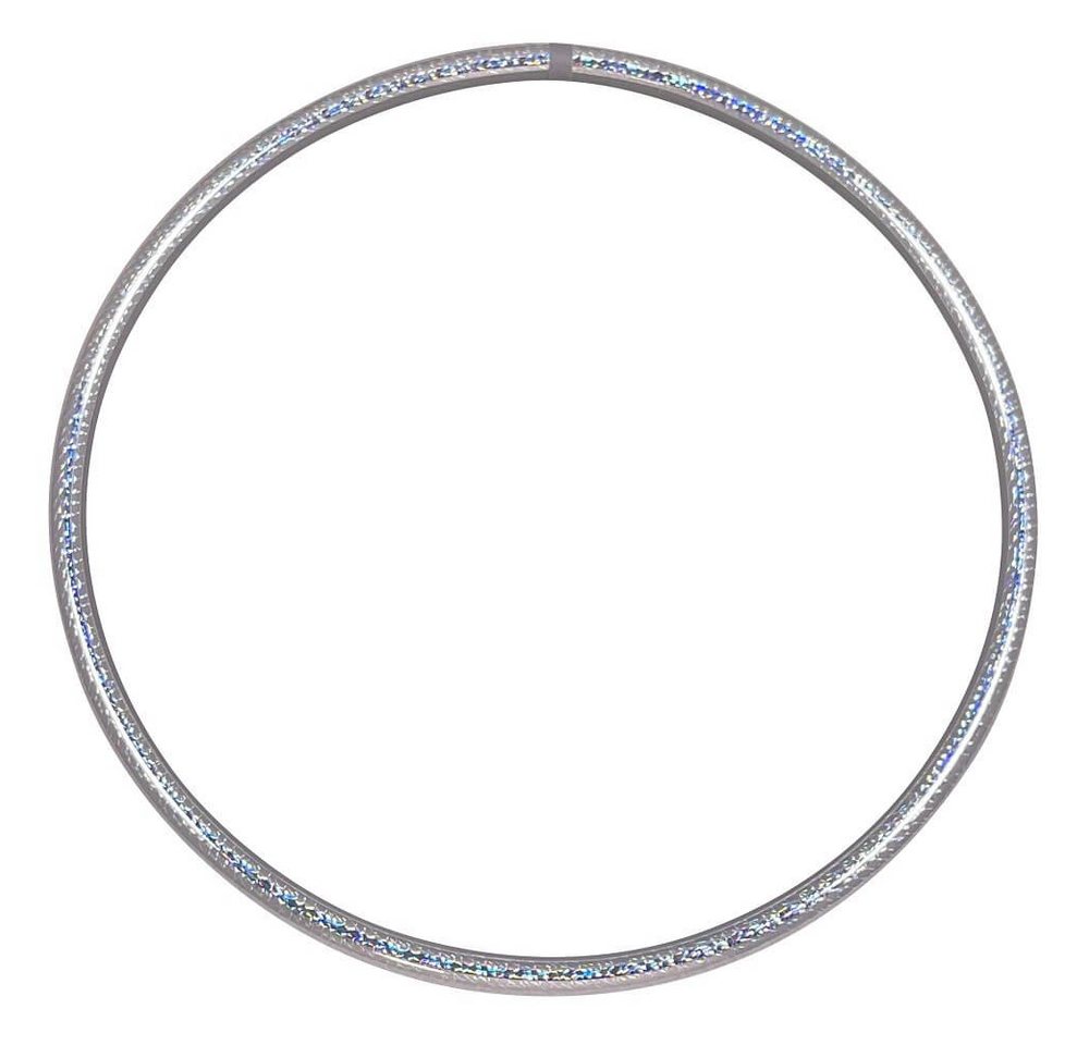 Hoopomania Hula-Hoop-Reifen Hologramm Hula Hoop Reifen, Silber Ø100cm von Hoopomania