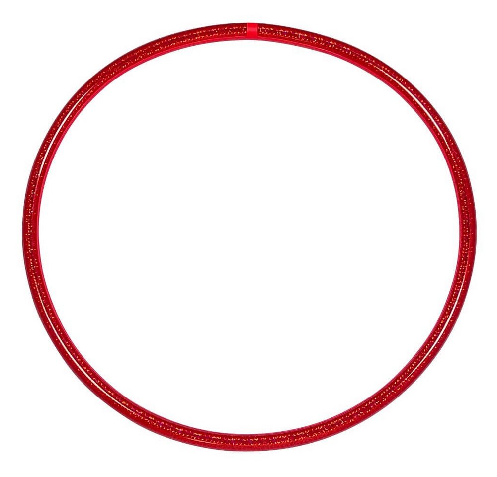 Hoopomania Hula-Hoop-Reifen Hologramm Hula Hoop Reifen, Rot Ø90cm von Hoopomania