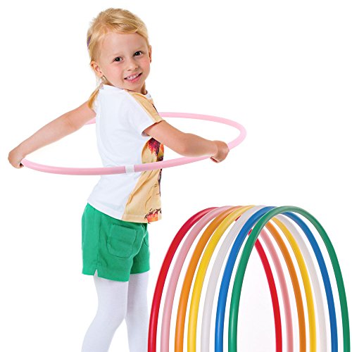 HOOPOMANIA Kinder Hula Hoop Reifen einfarbig [Ø60cm - pink] Hula Hoop Kinder ab 3 Jahre von hoopomania