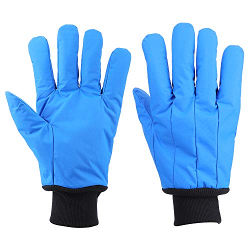 Hopcd Kryo-Handschuhe, -200 ° C bis -360 ° C Niedrigtemperaturbeständigkeit Schutzhandschuhe aus flüssigem Stickstoff für Gefrierräume/Kühlräume, Eisarbeiterhandschuhe von Hopcd