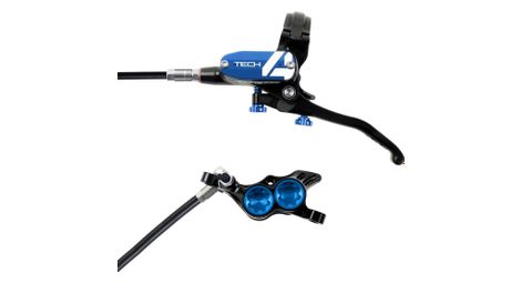 hope tech4 e4 disc break   back schwarz   blauer standardschlauch von Hope