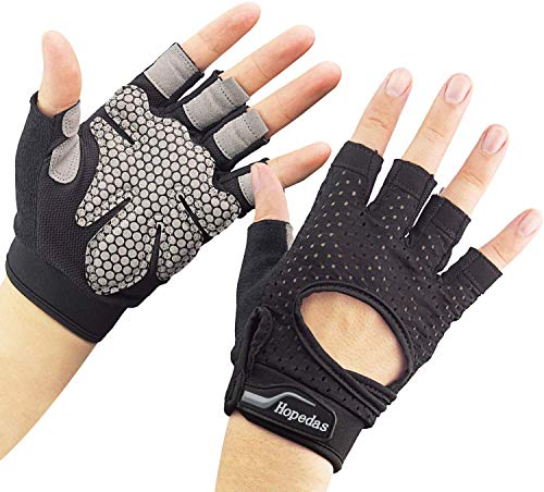 Hopedas Fitness Handschuhe, Trainingshandschuhe Handflächenschutz für Damen und Herren,Sporthandschuhe für Gewichtheben Krafttraining, Bodybuilding, Gym Workout, Kraftsport & Crossfit Training von Hopedas