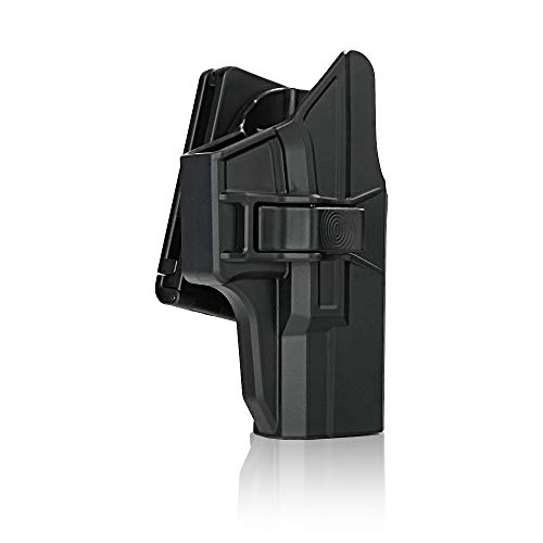 efluky Glock Holster Pistole Paddelholster Fit Glock 19/23/32(Gen1-5), Glock 19X, Glock 45, Belt Clip 60° Einstellbar von efluky