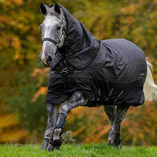 Horseware Amigo Bravo 12 Reflectech Plus Mittlerewahlbeteiligung Teppich 140cm Black/Reflective von Horseware