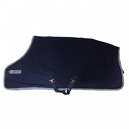 Horseware Amigo Jersey Cooler Abschwitzdecke Navy/Silver 125cm von AMIGO