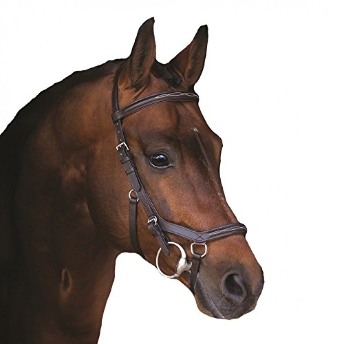 Horseware Rambo Micklem Deluxe Competition Bridle Trense Farbe und Größe wählbar (braun, Large Horse) von Horseware