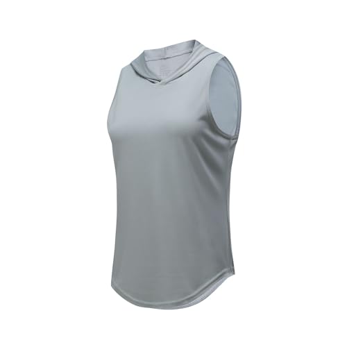 Hotfiary Workout Tank Tops für Frauen Ärmellose Hoodies Weste Athletic Sweatshirt Gym Yoga Kapuzenshirts Tops von Hotfiary