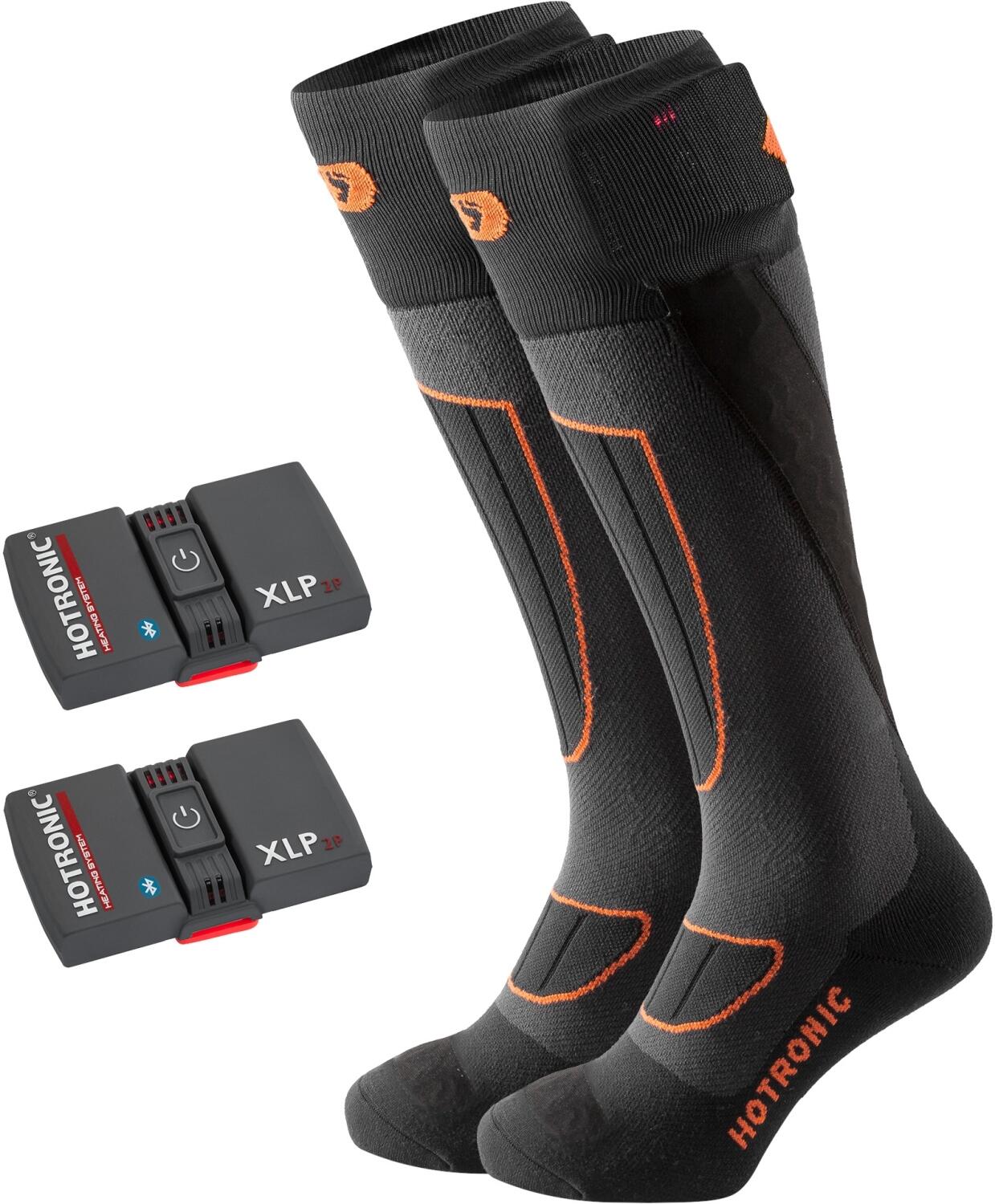 Hotronic Heat Socks Set XLP 2P BT Surround Comfort (35.0 - 38.0, anthrazit/orange) von Hotronic