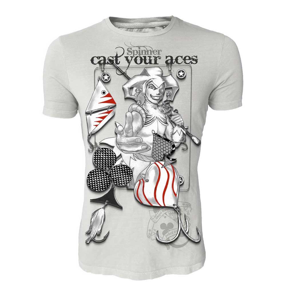 Hotspot Design Cast Your Aces Short Sleeve T-shirt Grau 2XL Mann von Hotspot Design