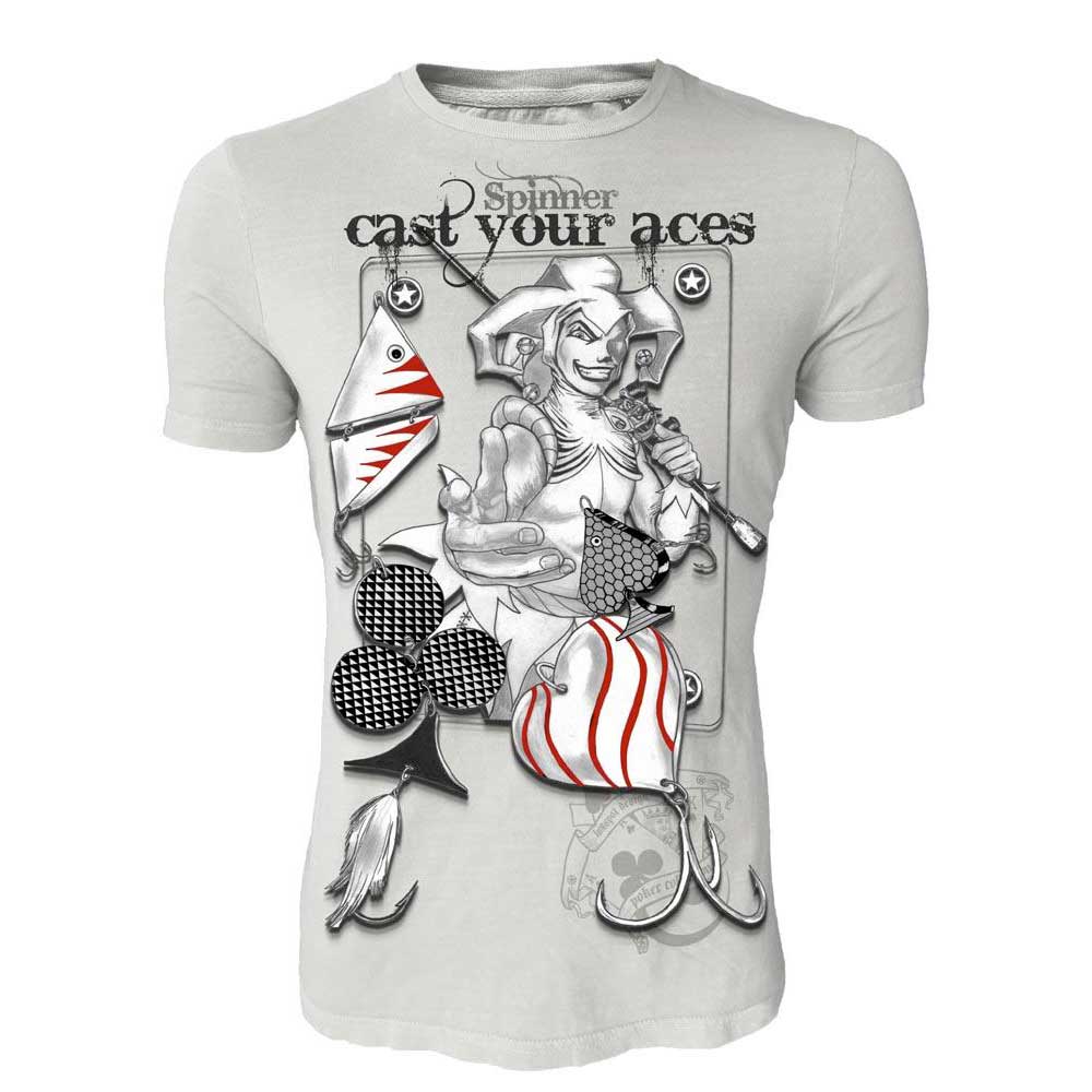 Hotspot Design Cast Your Aces Short Sleeve T-shirt Grau XL Mann von Hotspot Design